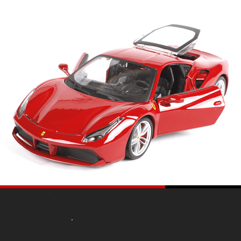 Ferrari 488Gtbi Sports Car Simulation Alloy Car Model - MRSLM