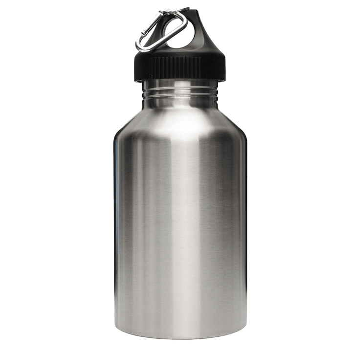 2L Large Stainless Steel Water Bottle Sports Exercise Drinking Kettle with Carrier Bag Holder - MRSLM