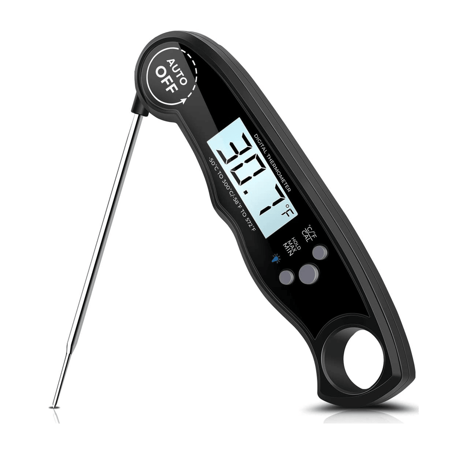 3-4S Quick Response Digital Electronic Thermometer with Waterproof Probe Food Thermometer for BBQ Grill Kitchen Cooking - MRSLM