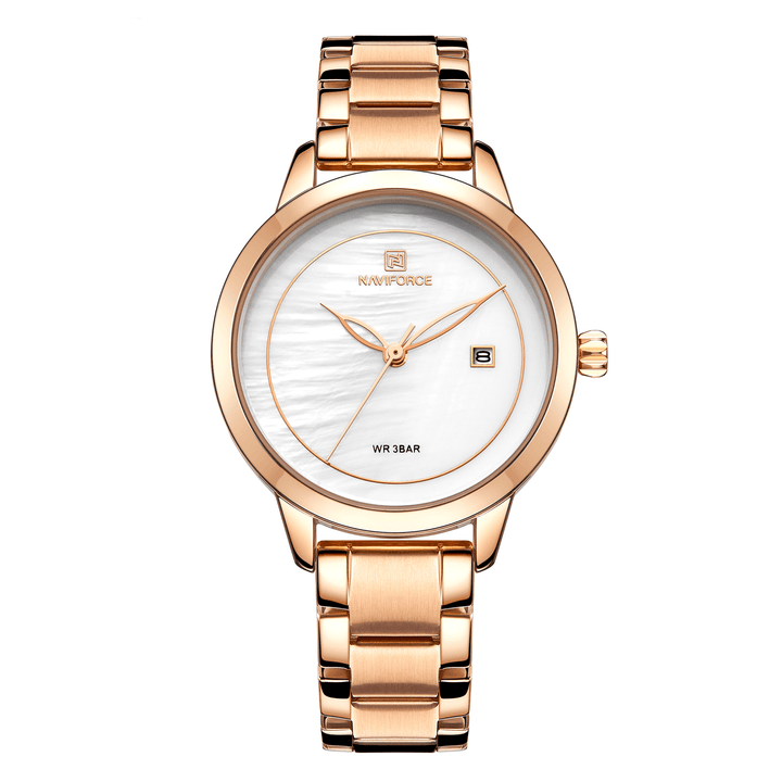 NAVIFORCE 5008 Elegant Design Women Wrist Watch Waterproof Date Display Quartz Watch - MRSLM