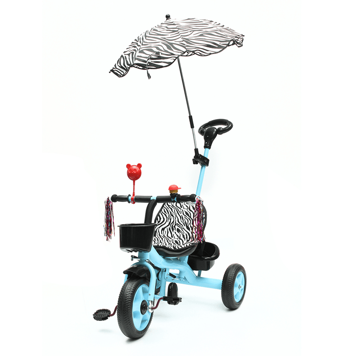 BIKIGHT 3 Wheels Kids Ride on Tricycle Bike Children Ride Toddler Balance with Umbrella Baby Mini Bike Safety Handle Push - MRSLM