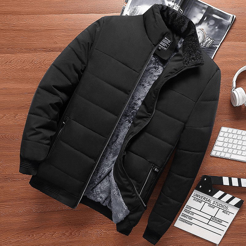 Middle-Aged and Elderly Loose Cotton-Padded Clothes Middle-Aged Men'S Coat - MRSLM
