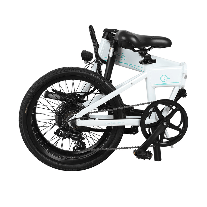 [US Direct] FIIDO D4S 10.4Ah 36V 250W 20 Inches Folding Moped Bicycle 25Km/H Top Speed 80KM Mileage Range Electric Bike US Plug - MRSLM