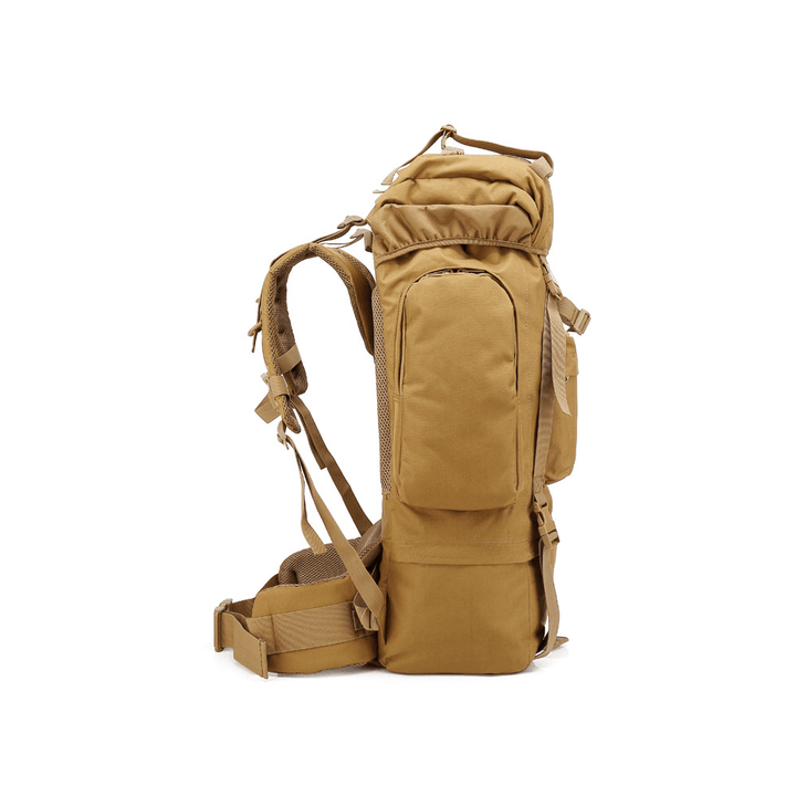 65L Outdoor Tactical Molle Backpack Rucksack Waterproof 900D Nylon Shoulder Bag Camping Hiking Trekking - MRSLM