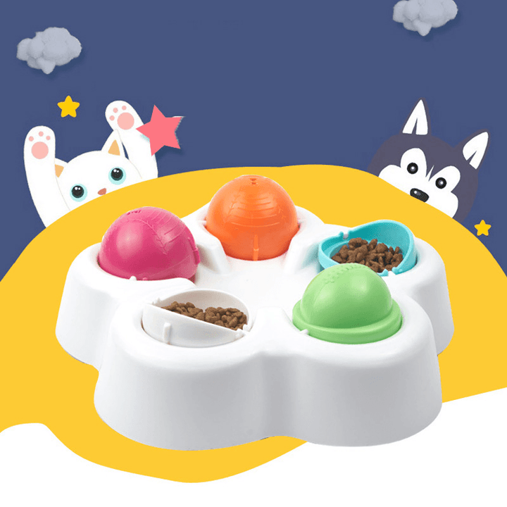Pet IQ Smart Toy Supplies Cat Dog Interactive Toy Cat Dog Bowl Puppy Treat Dispenser Interactive Toys - MRSLM