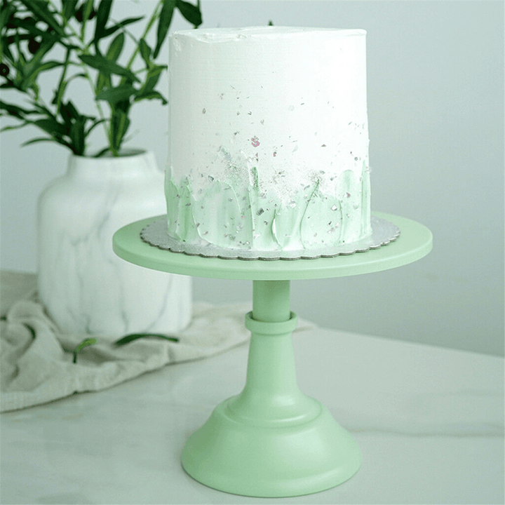 10/12 Inch Iron Green round Cake Stand Pedestal Dessert Holder Wedding Party Decorations - MRSLM