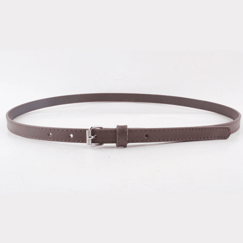 Thin Belt Fashion Belt Small Steel Buckle Belt - MRSLM