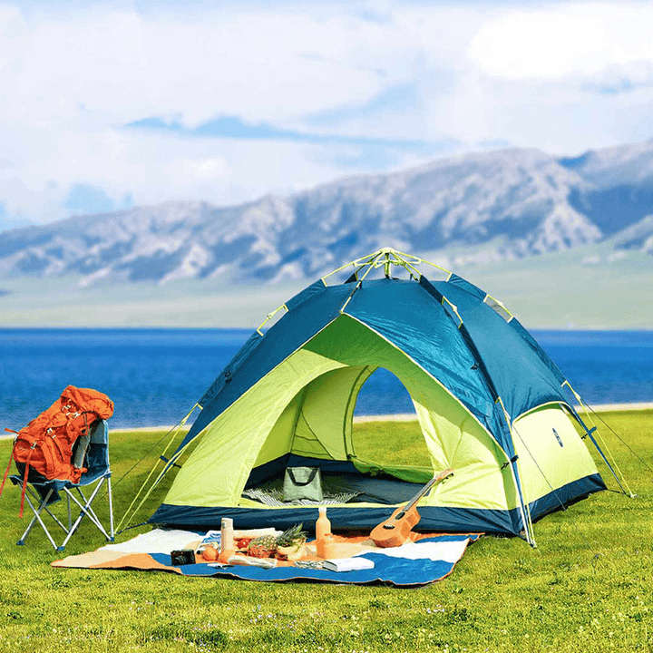 ZENPH 3-4 People Automatic Tent Waterproof PU 1000Mm Canopy Sunshade Outdoor Camping From - MRSLM