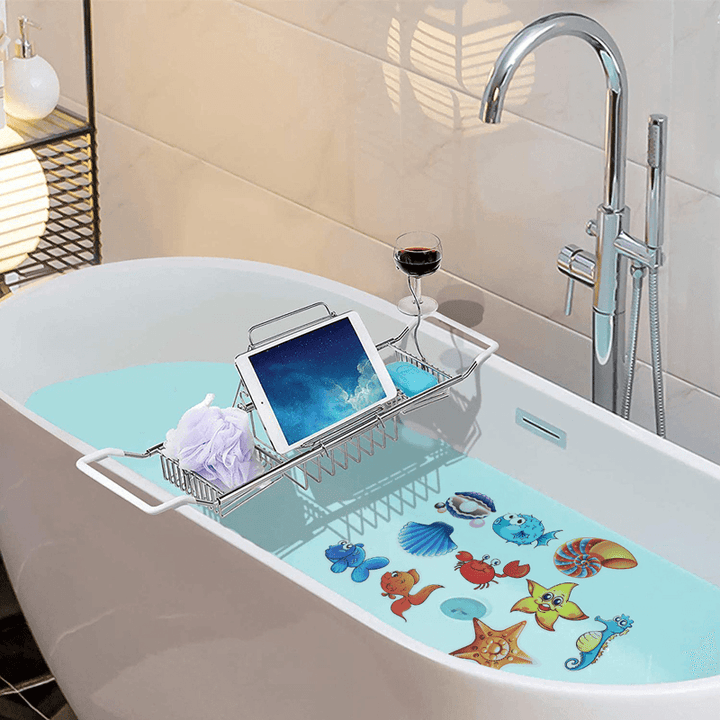 Anti-Slip Bathtub Stickers Baby Shower Waterproof Sticker Ocean Fish Non-Skid Adhesive Bathroom Decor - MRSLM