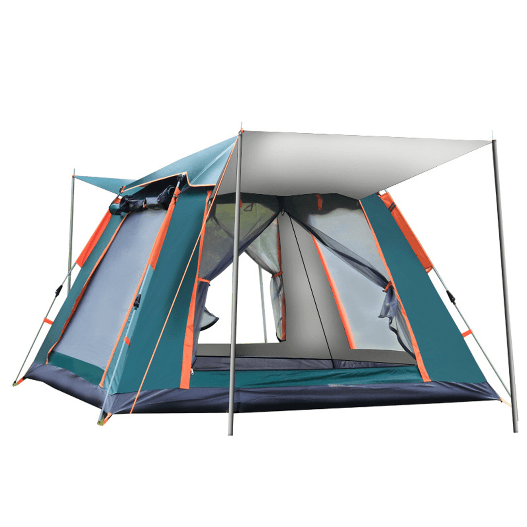 4-5 People Fully Automatic Set-Up Tent UV Protected Family Picnic Travel Sun Shelters Outdoor Rainproof Windproof Camping Tents - MRSLM