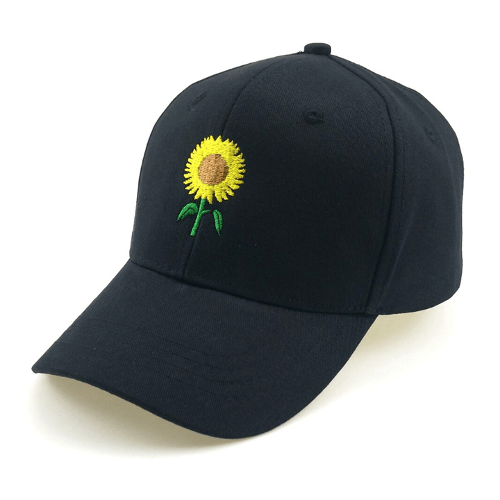 Hot Sunflower Embroidered Baseball Cap - MRSLM