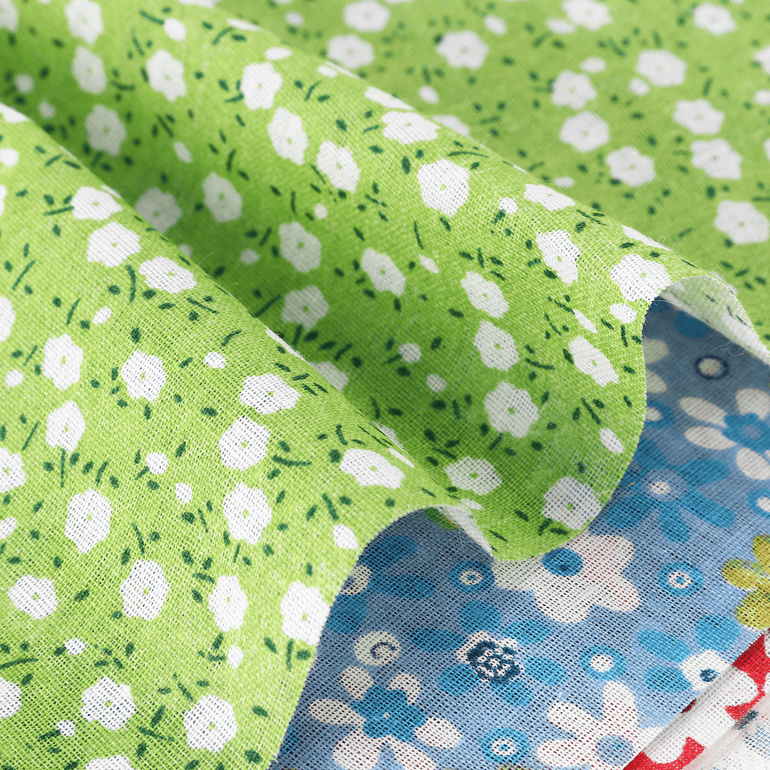50PCS DIY Assorted Pre-Cut Square Bundle Charm Cotton Floral Quilt Fabric Patchwork - MRSLM