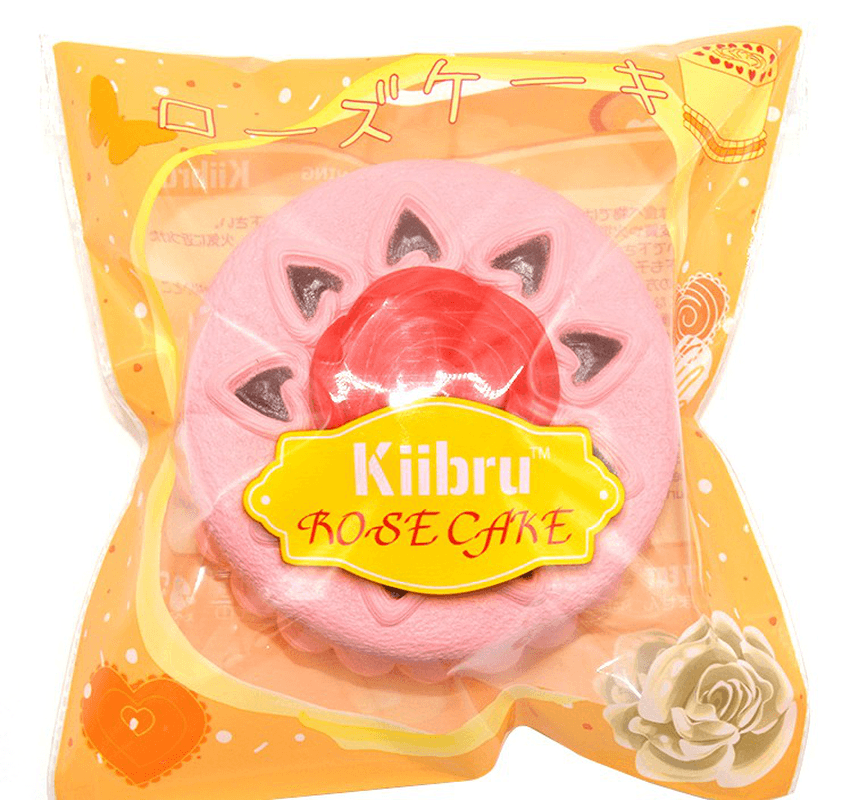 Kiibru Squishy Jumbo Rose Cake Licensed Slow Rising Original Packaging Collection Gift Decor Toy - MRSLM