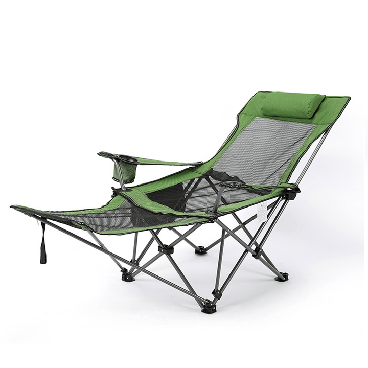 600D Outdoor Portable Beach Chair Folding Chair Oxford Cloth Recliner - MRSLM