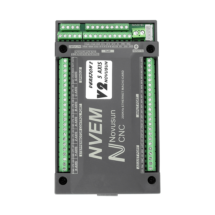NVEM 5 Axis CNC Controller Ethernet MACH3 USB Interface Board Card NOVUSUN for CNC Engraving Stepper Motor - MRSLM