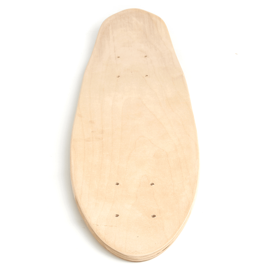 ALFAS Maple 7 Layers 24 Inch Skateboard DIY Fish Board Blank Deck Plate Street Cruising - MRSLM