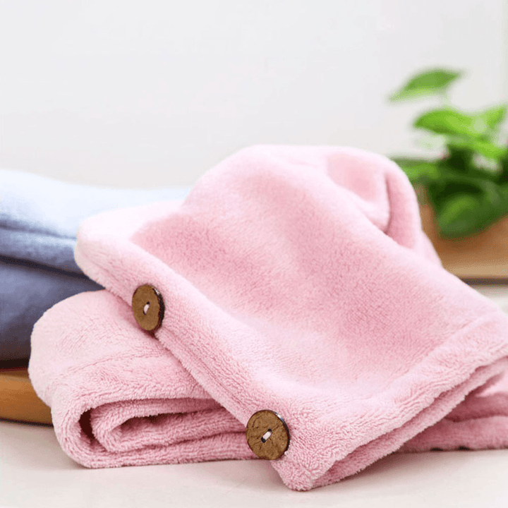 SIM FUN Dry Hair Cap Home Bathroom Super Absorbent Quick-Drying Polyester Hair Dry Cap Salon Towel From - MRSLM