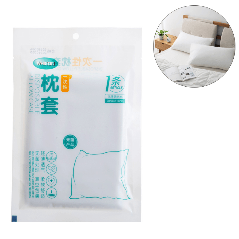 Ipree® 10 Pcs Non-Woven Pillow Cover Disposable Pillowcase Travel Portable Pillowslip - MRSLM