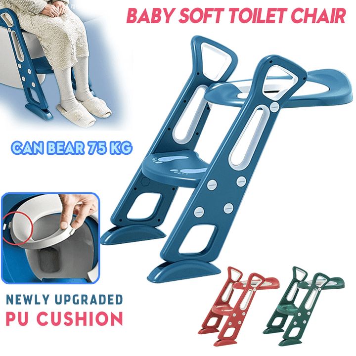Baby Kids Potty Training Seat with Step Stool Ladder Child Toddler Toilet Chair - MRSLM