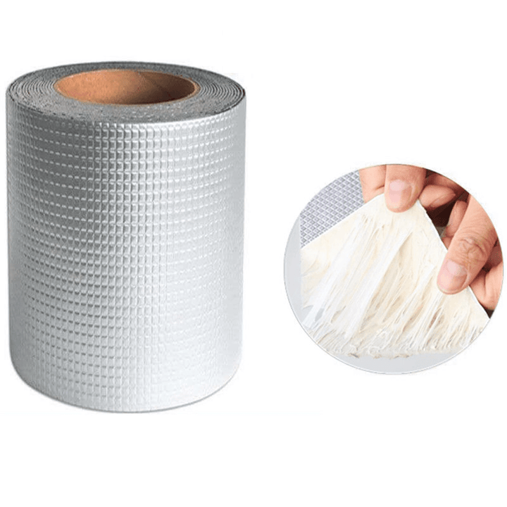 Aluminum Foil Butyl Rubber Tapes Self Adhesive Waterproof Tape for Roof Pipe Caulking Super Fix Duct Tape - MRSLM