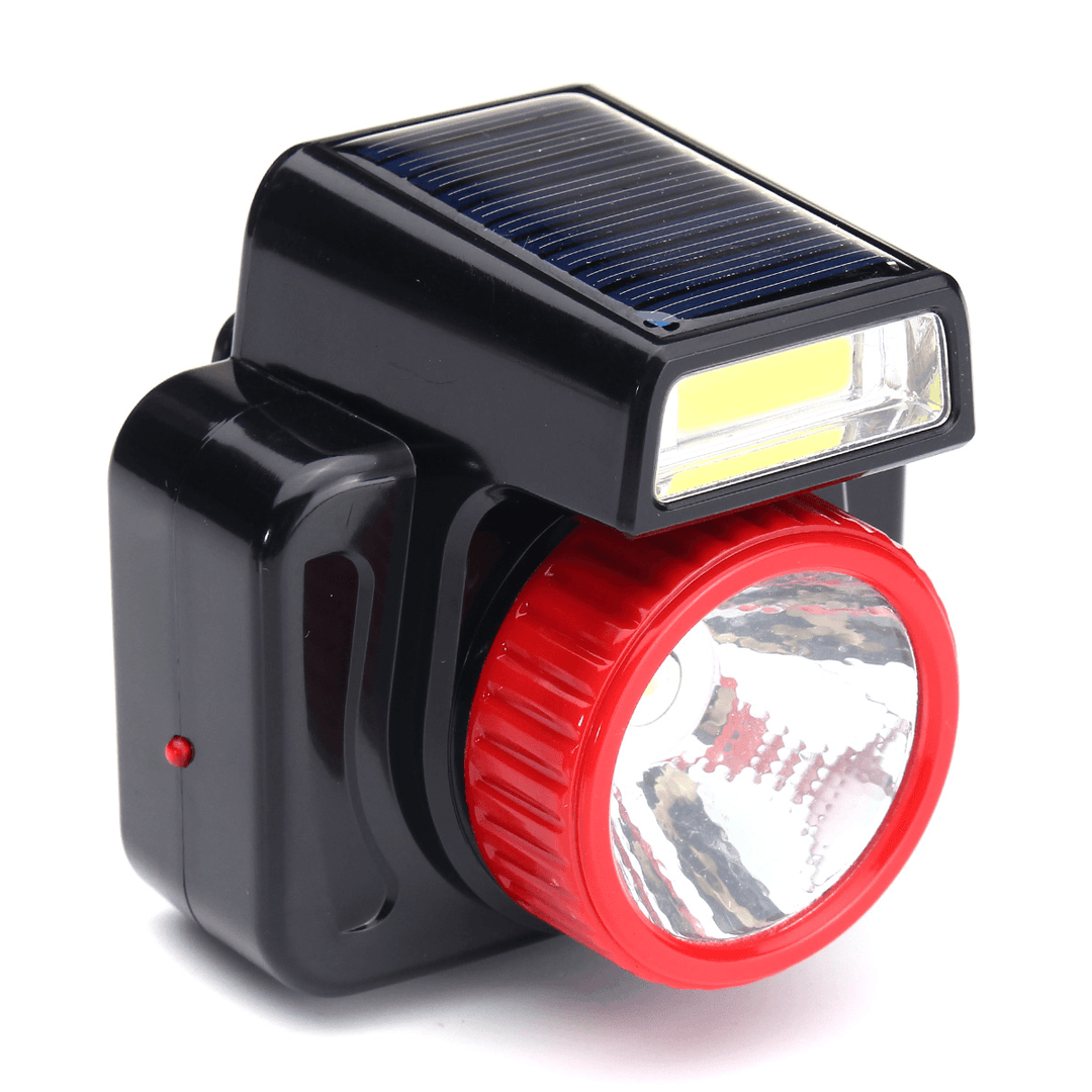 7Leds COB Super Bright Solar LED Headlamp Energy Saving Outdoor Head Torch Light for Sports Camping Fishing Searching - MRSLM