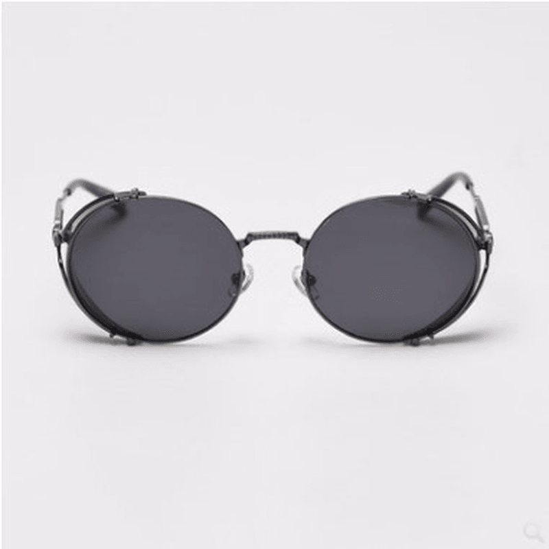 Mimiyou Polarized Gothic round Sunglasses Women Vintage Spring Punk Glasses Men Sun Glasses Women Brand UV400 Eyeglasses Shades - MRSLM