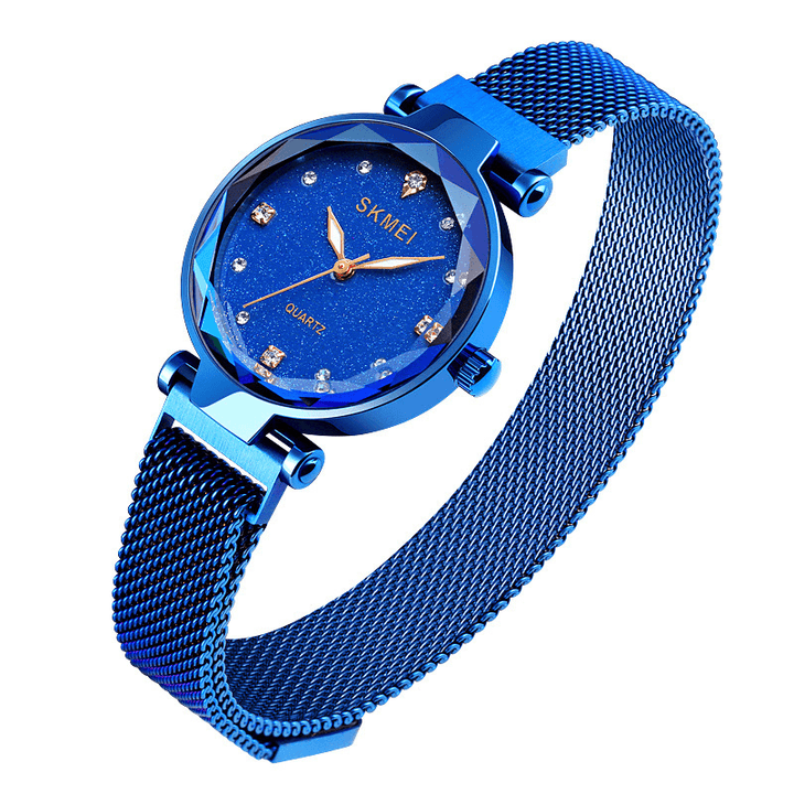 SKMEI Q022 Small Dial Elegant Design Ladies Wrist Watch Waterproof Quartz Watch - MRSLM
