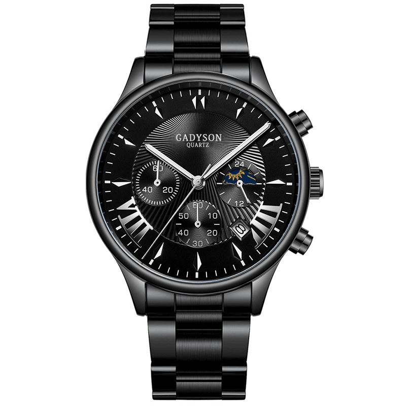 GADYSON A0701 Fashion Men Watch Date Display Business Stainless Steel Strap Quartz Watch - MRSLM