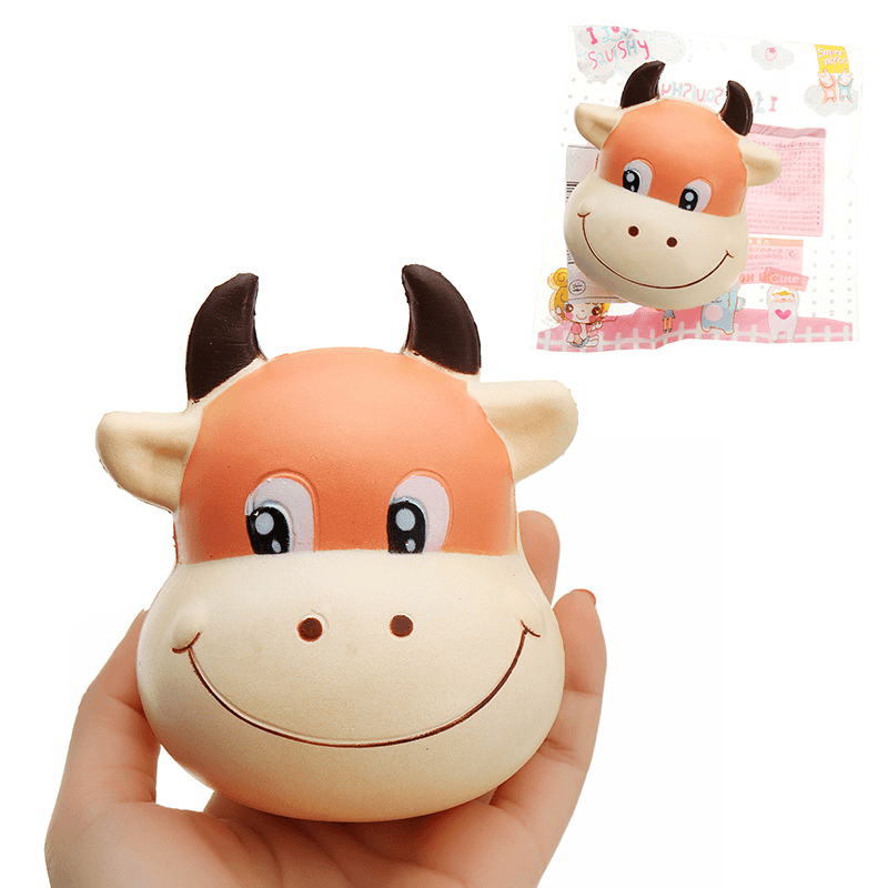 Bull Head Squishy 10*8Cm Slow Rising with Packaging Collection Gift Soft Toy - MRSLM