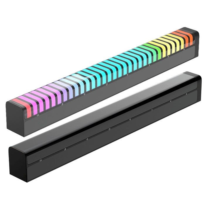Sound Control 3D Display Pickup Rhythm Light RGB Music Ambient LED Night Light Bar APP Control Car Atmosphere Colorful Tube Lamp - MRSLM