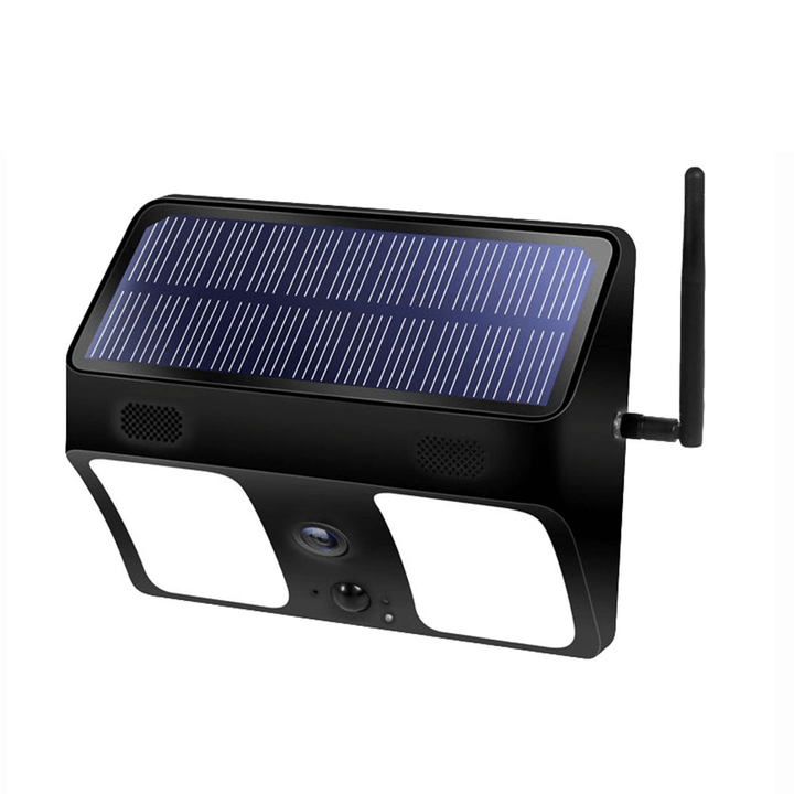 1080P Solar Power Wireless Smart Outdoor Floodlight Camera Wifi Low Power Consumption Stand-Alone Garden Surveillance and Lighting Alarm System Camera - MRSLM