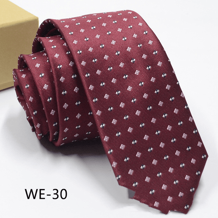 6CM Trendy Men'S 1960 Needle Fine Made Nano Waterproof Tie - MRSLM