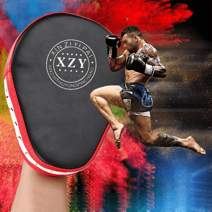 XZY Boxing Hand Target MMA Martial Thai Kick Pad Kit Karate Training Mitt Focus Punch Pads Sparring Boxing Bags - MRSLM