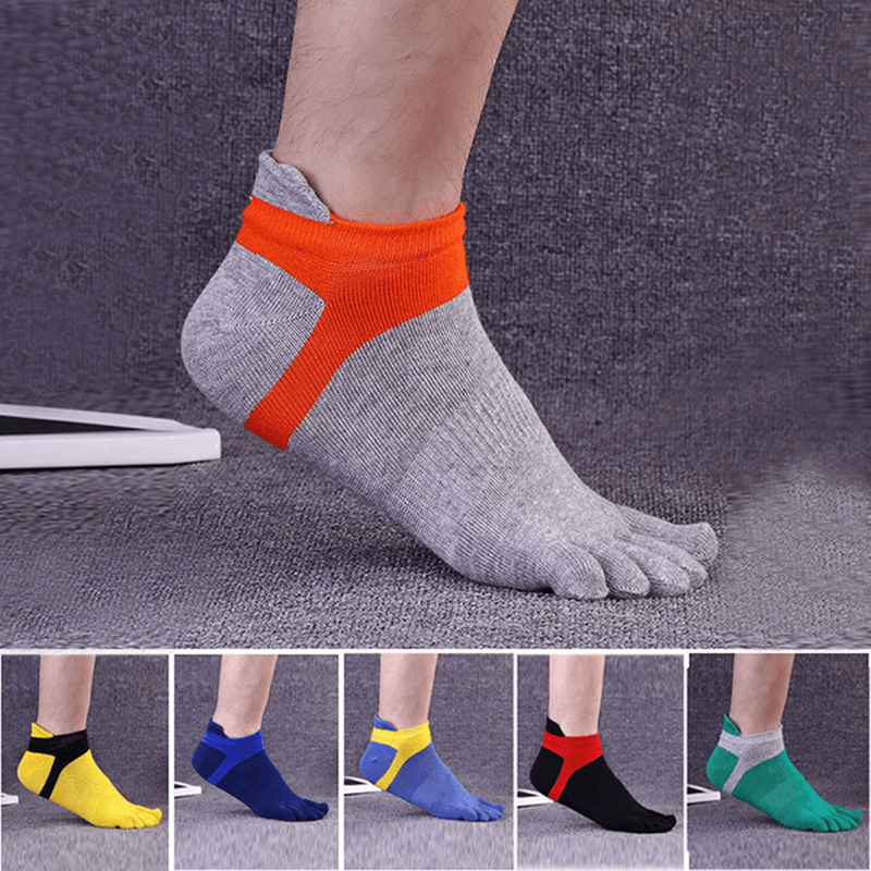 Five Toes Socks Sports Outdoor Anklet Deodorant Anti-Bacterial Thick Comfortable Casual Socks - MRSLM