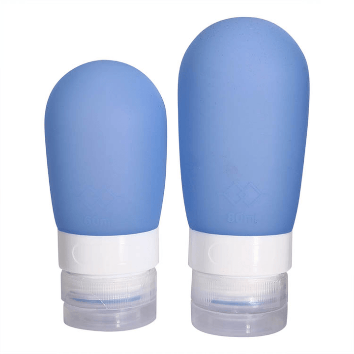 Honana BX-232 60 and 80Ml Bathroom Portable Travel Silica Gel Box Shampoo Bottles Lotion Container - MRSLM