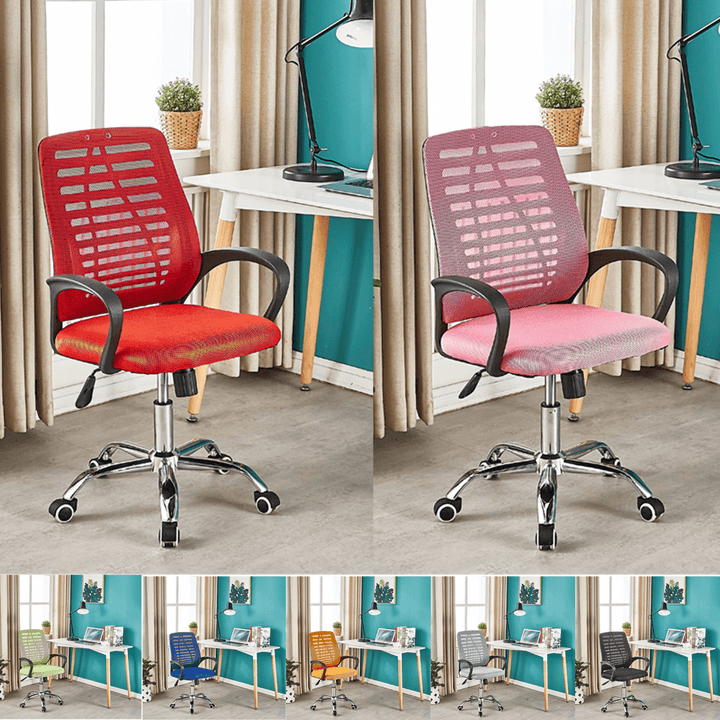 Office Mesh Chair Executive Ergonomic Rotating Mid-Back Computer Desk Seat Adjustable Lifting Chair Home Office Furniture - MRSLM