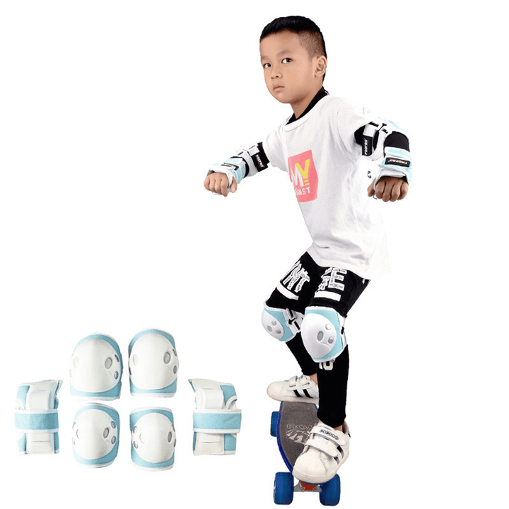 PROPRO Children'S Roller Skating Fall Protective Gear Set Double-Sided Support Built-In Foam Outdoor Sports Sets - MRSLM