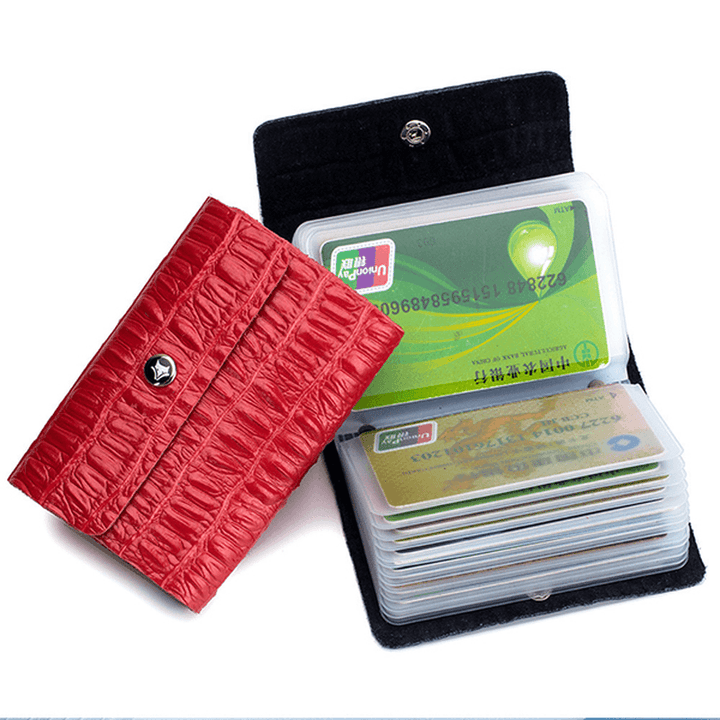 Alligator Genuine Leather 26 Card Slots Card Holder Wallet - MRSLM