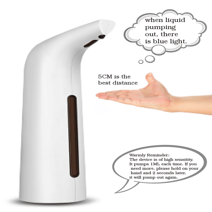 HONANA BX 400ML Automatic Soap Dispenser Hand Free Touchless Sanitizer Bathroom Dispenser - MRSLM