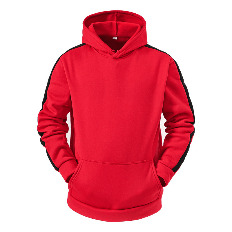 Men Casual Sweater Hooded Stitching Top - MRSLM