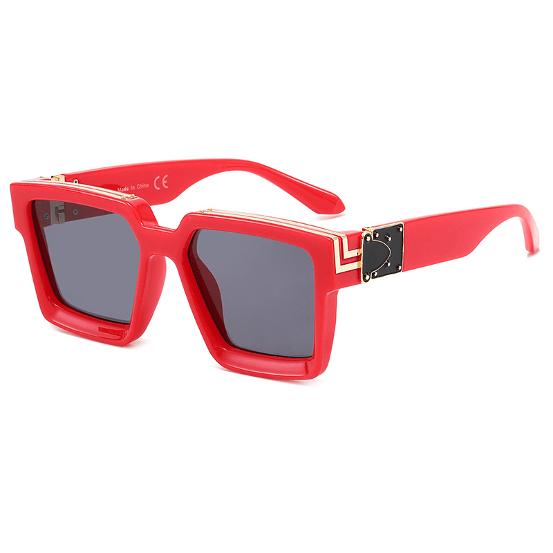Quare Frame Sunglasses Ladies Fashion Street Shot - MRSLM