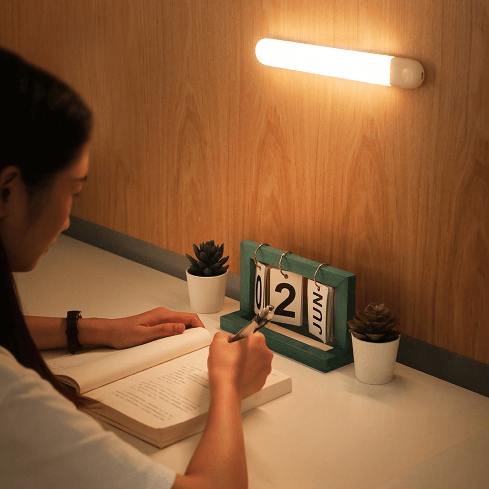 Baseus Human Body Induction Cabinet Light USB Rechargable Bedside Lamp LED Night Light - MRSLM