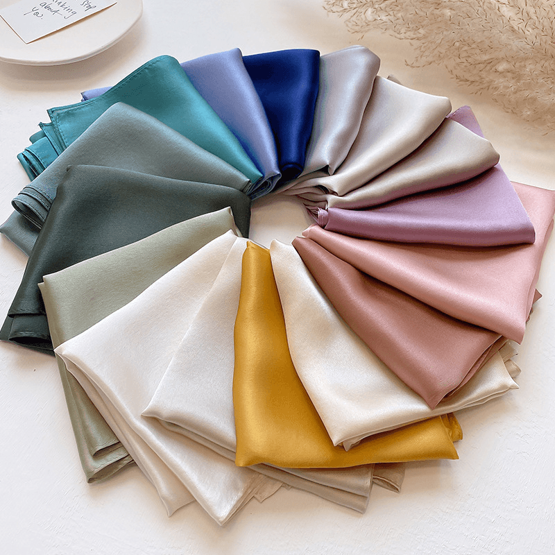 Silk Mulberry Silk Scarf to Protect Cervical Spine Thin Small Square - MRSLM