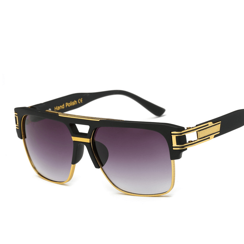 European and American Trend Metal Big Frame Sunglasses - MRSLM