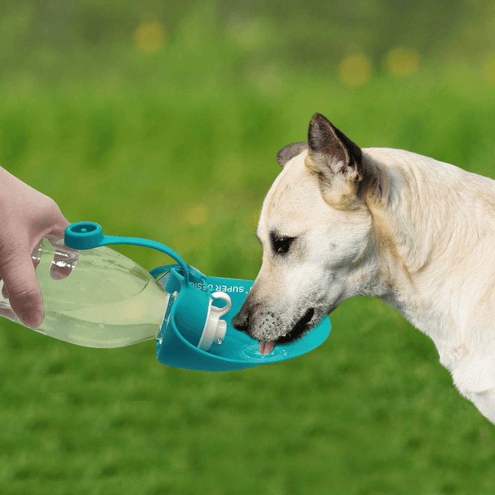 650Ml Sport Portable Leaf Pet Dog Water Bottle Expandable Silicone Travel Dog Bottles Bowl for Puppy Cat - MRSLM