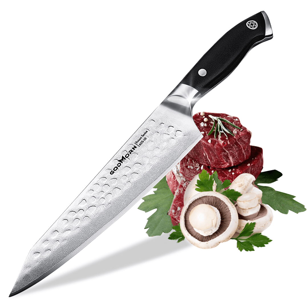 Godmorn Chef Knife 8 Inch AUS-8V Japanese Professional Kitchen Stainless Steel Knife - MRSLM