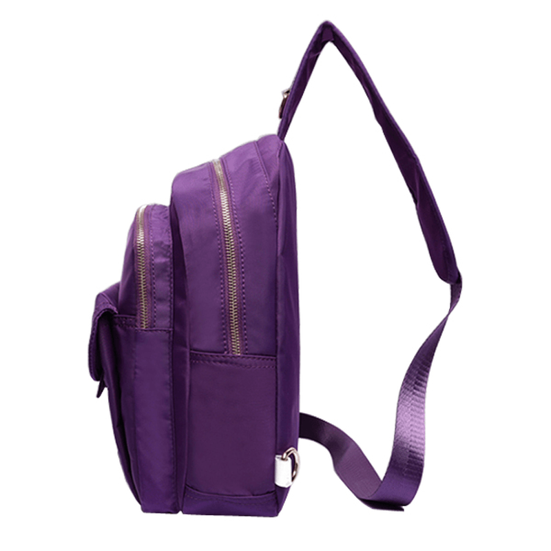 Large Capacity Women Nylon Waterproof Chest Bag Outdoor Crossbody Bag - MRSLM