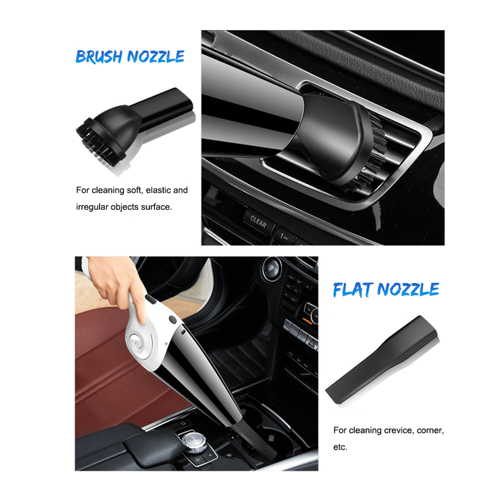 120W 5000PA Portable Car Home Wireless Hand-Helded Vacuum Cleaner Strong Suction Fast Charge - MRSLM