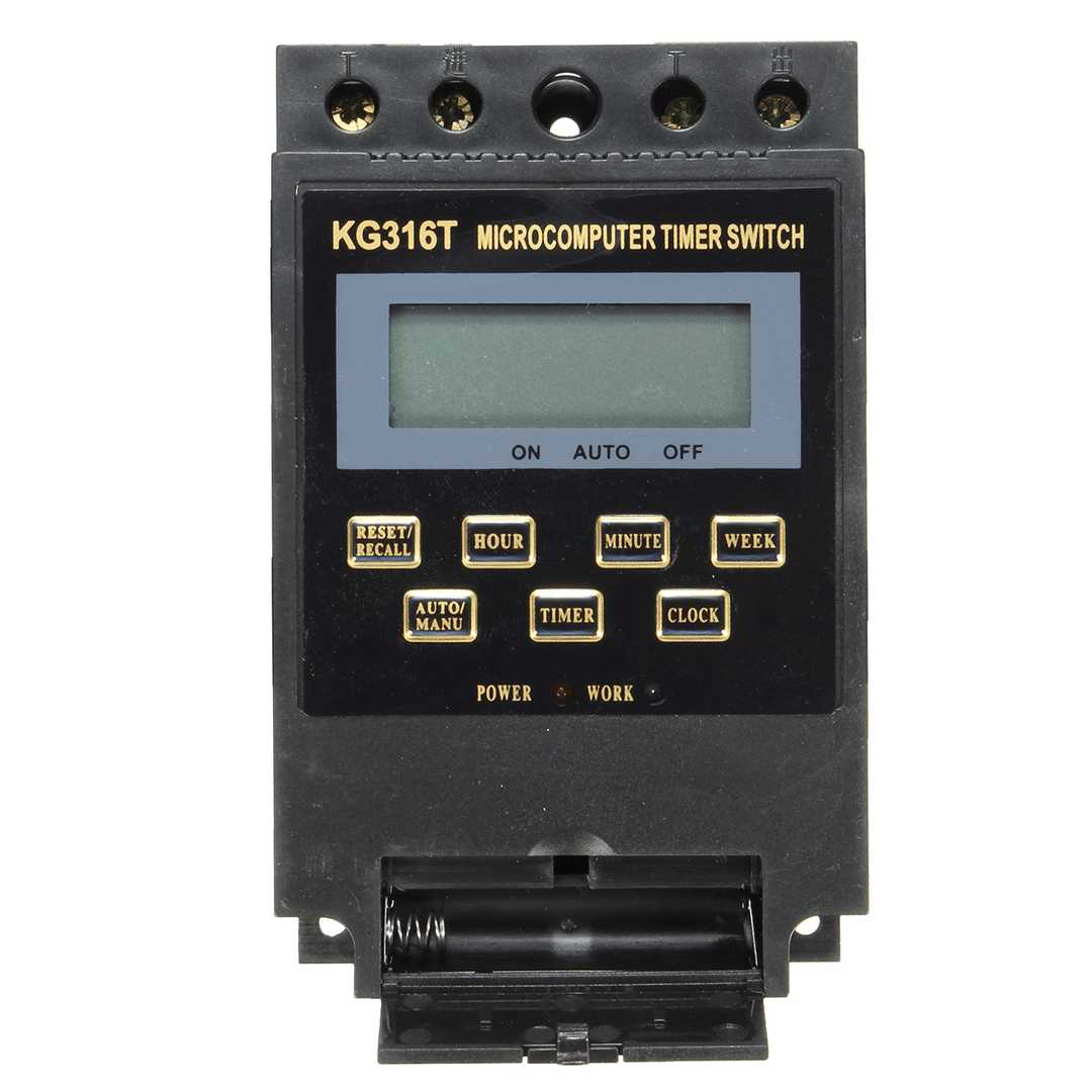 KG316T Programmable 220V Digital LCD Microcomputer Power Supply Timer Switch Time Controller - MRSLM