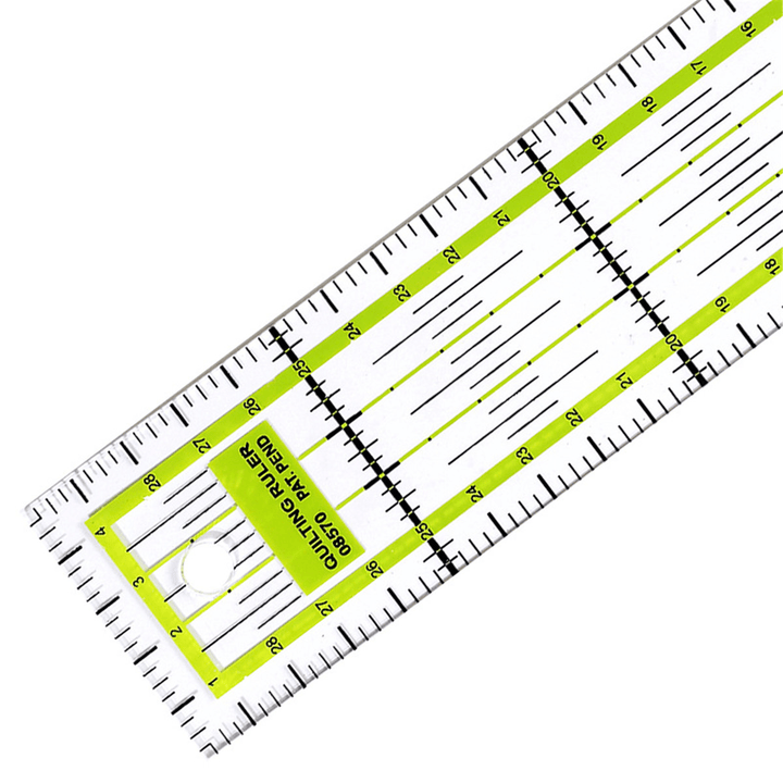 30 X 5Cm Acrylic Patchwork Sewing Ruler Fabric Tailor Craft DIY Measuring Tool - MRSLM